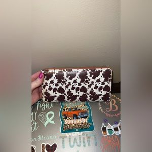 Cow print wallet